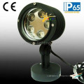 15W Tricolor LED Garden Landscape Lawn Light avec base ronde (JP83556)